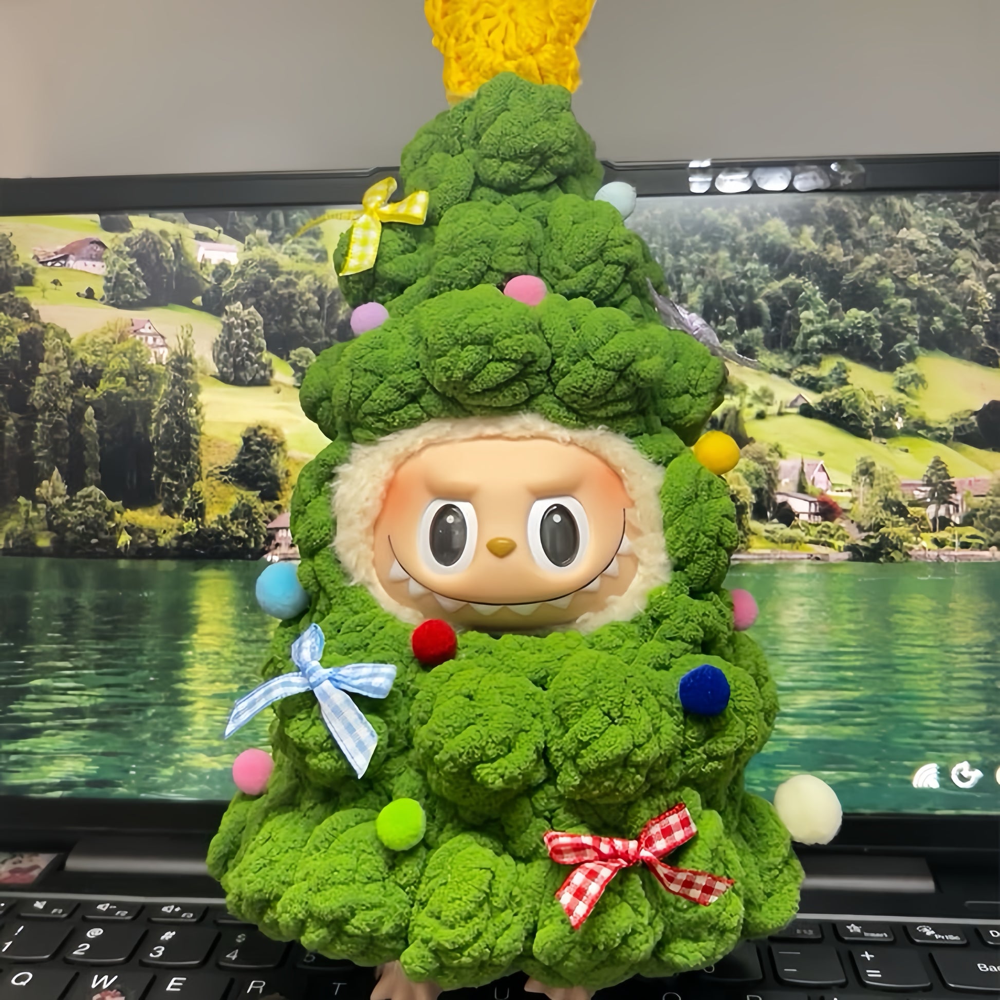 62. Plush Doll Replacing Clothes Christmas Set - For Labubu Outfit - For Around 17cm Doll(No Dolls)