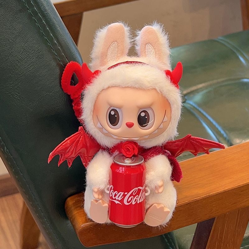 54. Plush Doll Replacing Clothes Devil Wing Set - For Labubu Outfit - For Around 17cm Doll(No Dolls)