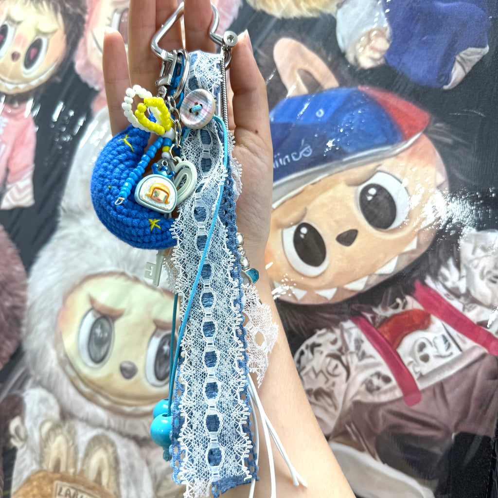 18. DIY Special Design Moon Pendant keychain Gift - For Bags - For Dolls - For Car Accessories (No Doll)