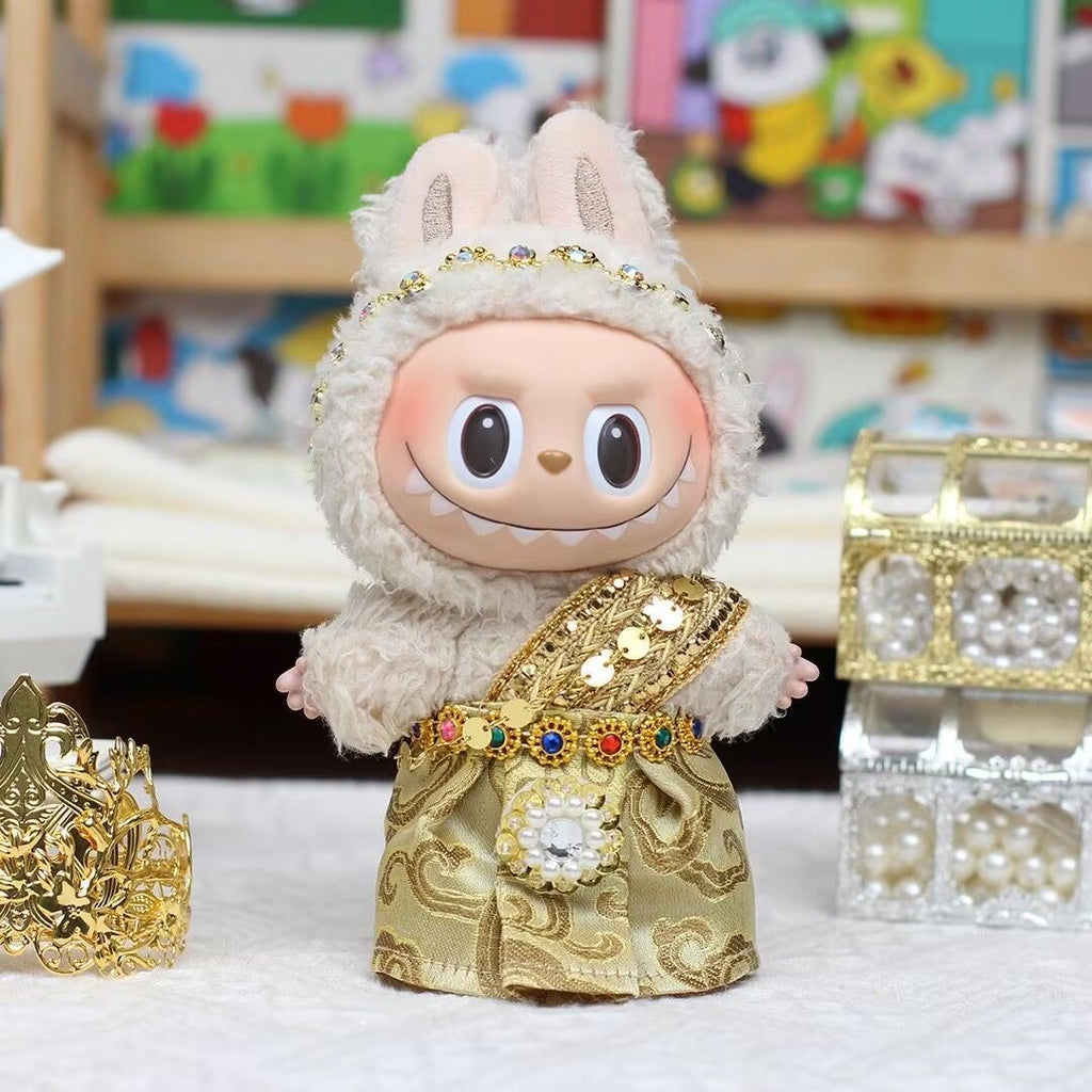 64. Plush Doll Replacing Clothes Thai-skirt Set - For Labubu Outfit - For Around 17cm Doll(No Dolls)