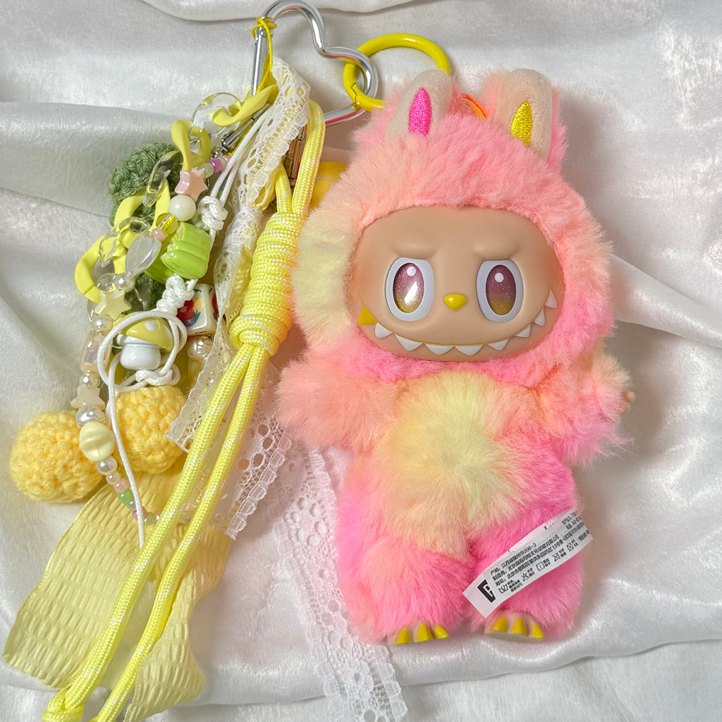 41. DIY Special Design Woven Cherry Pendant Keychain Gift - For Bags - For Dolls - For Car Accessories (No Doll)