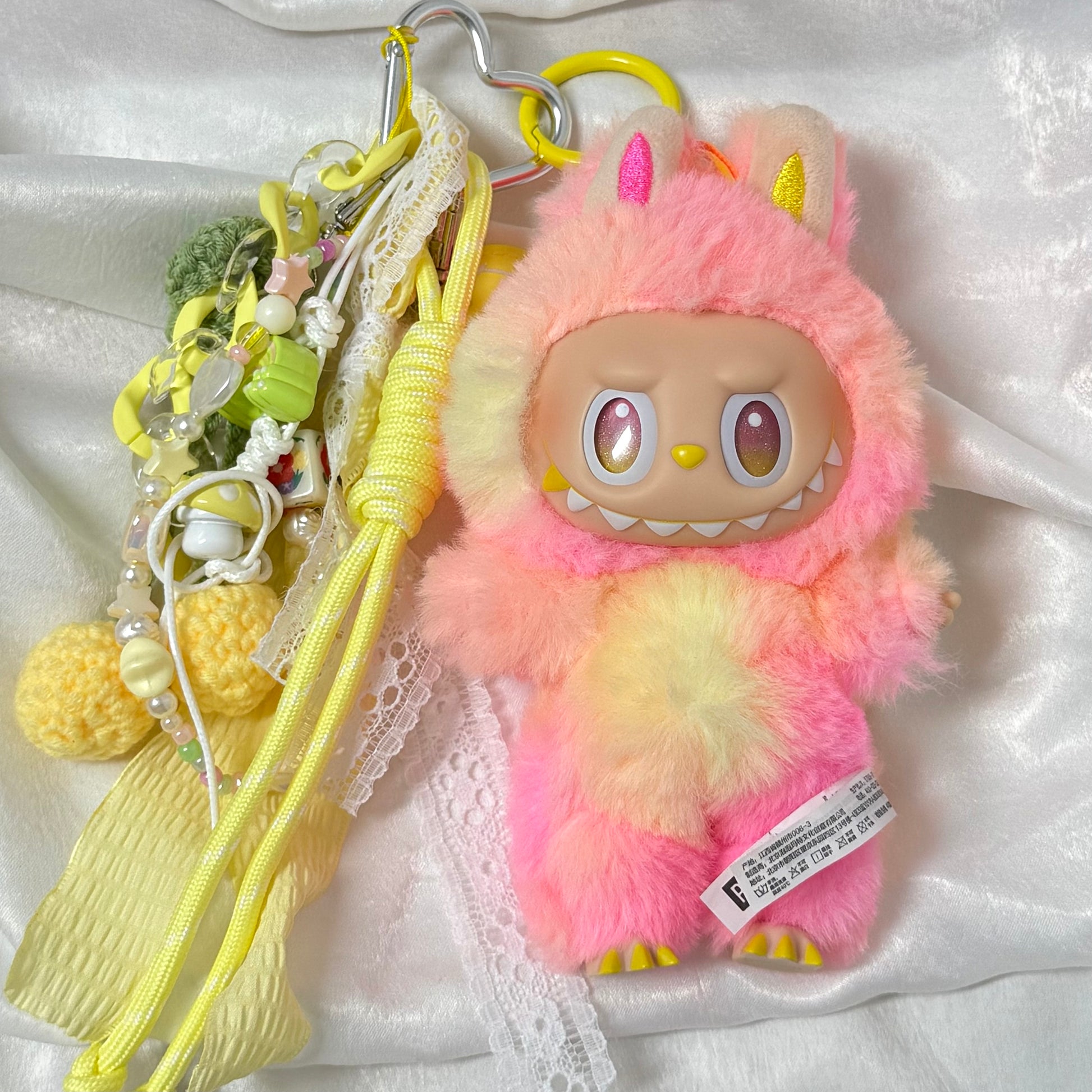 41. DIY Special Design Woven Cherry Pendant Keychain Gift - For Bags - For Dolls - For Car Accessories (No Doll)