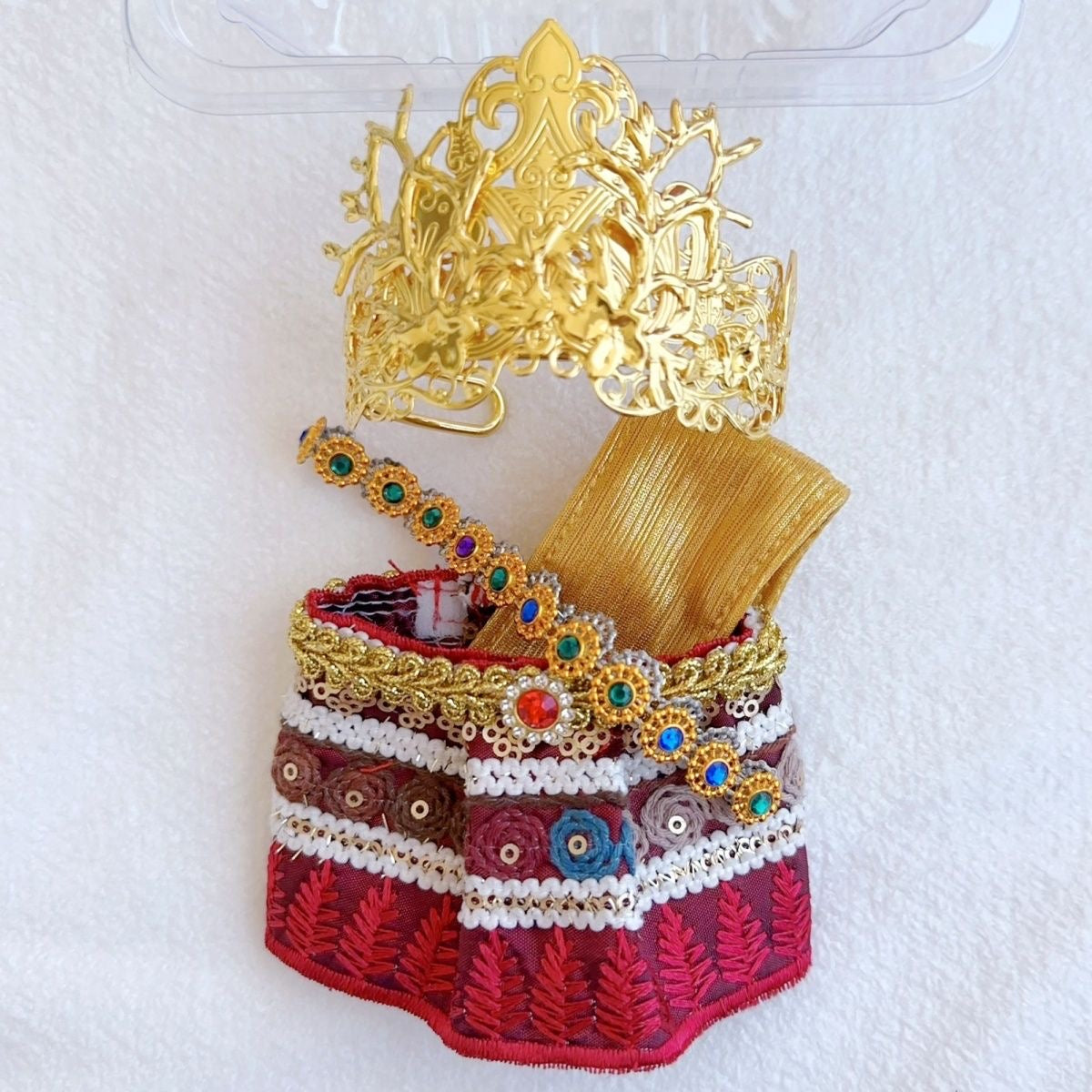 59. Plush Doll Replacing Clothes Thai-skirt Set - For Labubu Outfit - For Around 17cm Doll(No Dolls)