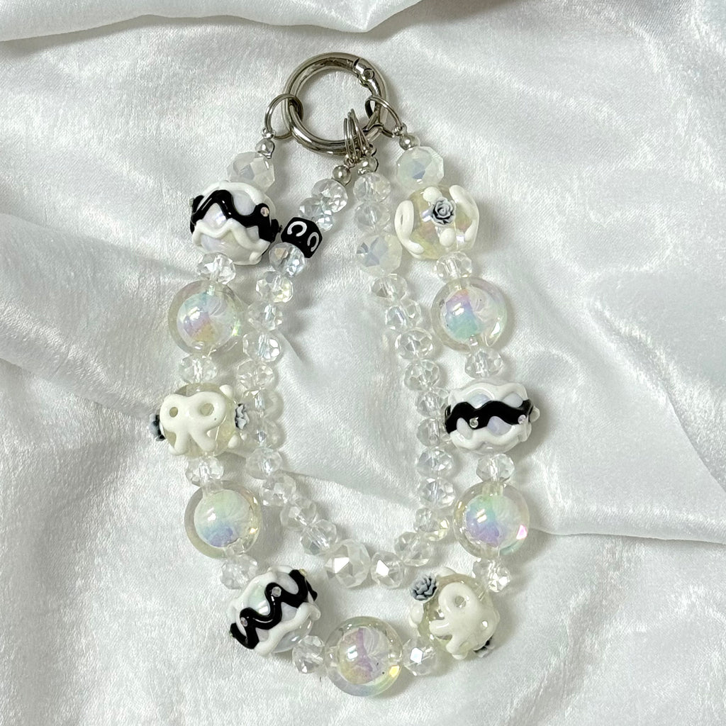 38. DIY Special Design Crystal-grains Pendant Keychain Gift - For Bags - For Dolls - For Car Accessories (No Doll)