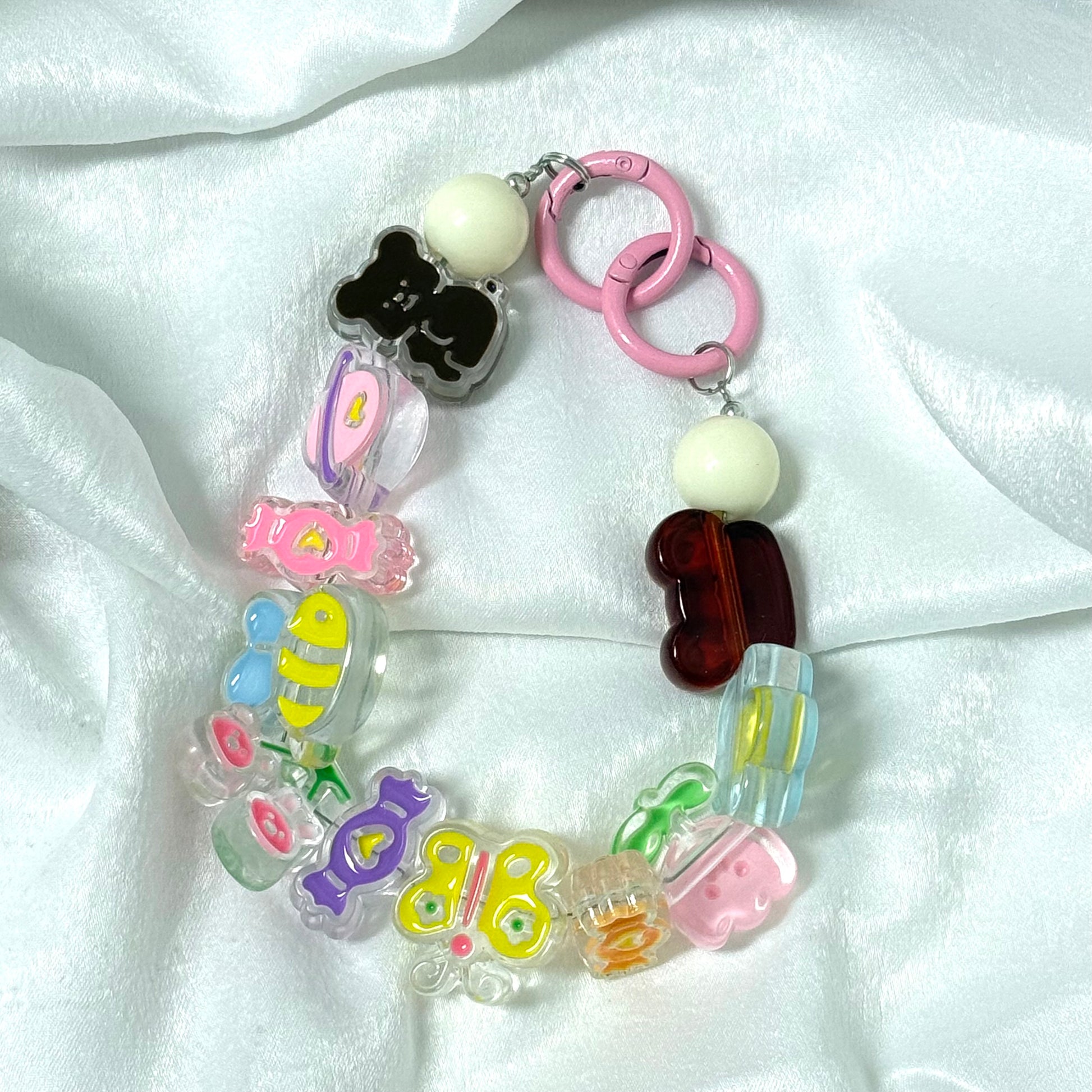 33. DIY Special Design Colored Acrylic Pendant keychain Gift - For Bags - For Dolls - For Car Accessories (No Doll)
