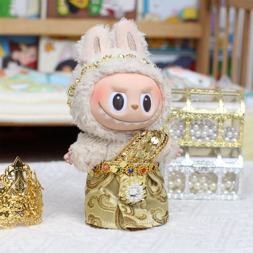 64. Plush Doll Replacing Clothes Thai-skirt Set - For Labubu Outfit - For Around 17cm Doll(No Dolls)