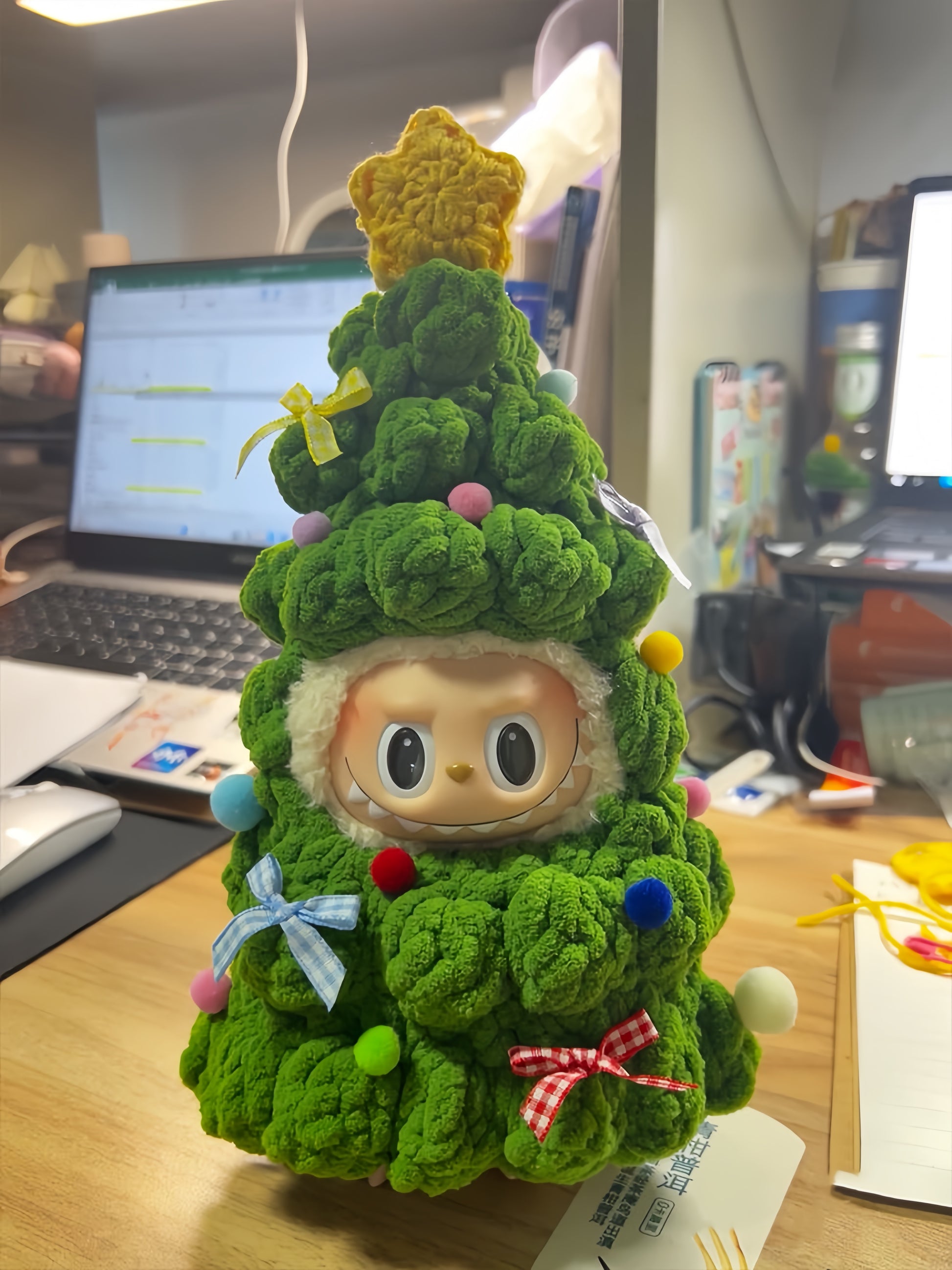 62. Plush Doll Replacing Clothes Christmas Set - For Labubu Outfit - For Around 17cm Doll(No Dolls)