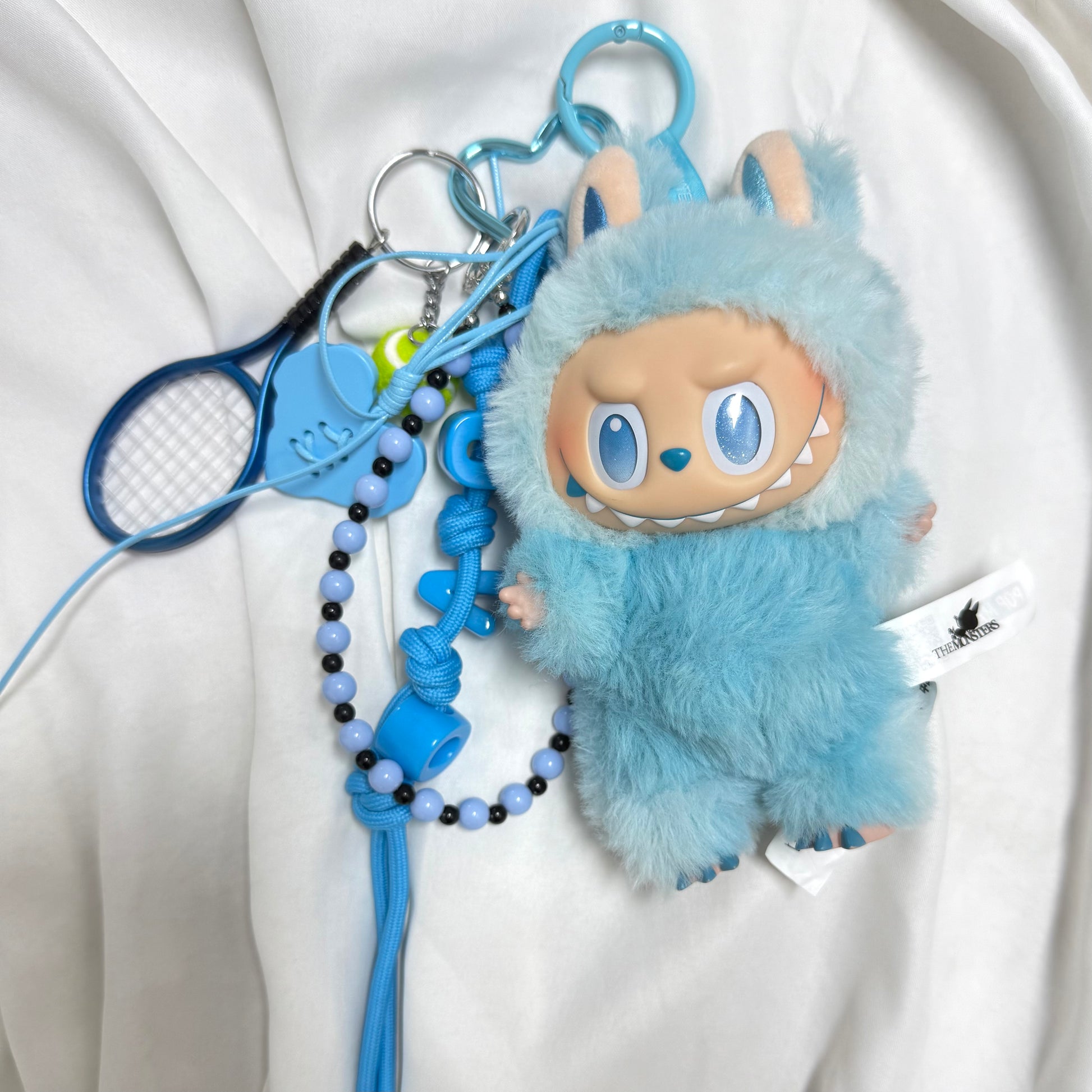 19. DIY Special Design Tennis Racket Pendant keychain Gift - For Bags - For Dolls - For Car Accessories (No Doll)