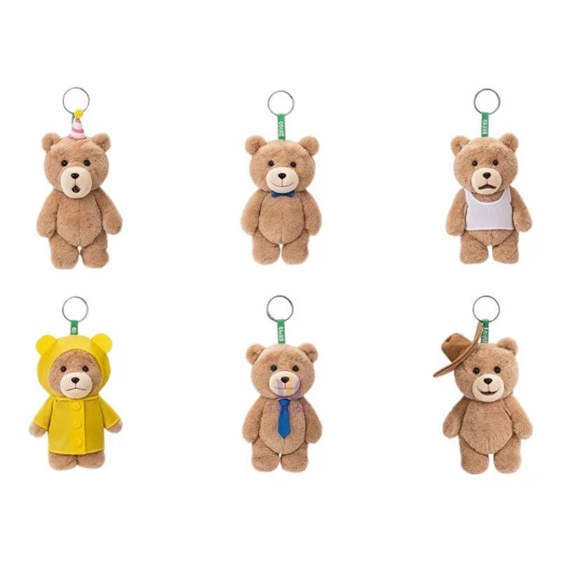 14. POP MART Ted2 Bear Plush Pendant Action Figures, Blind Box