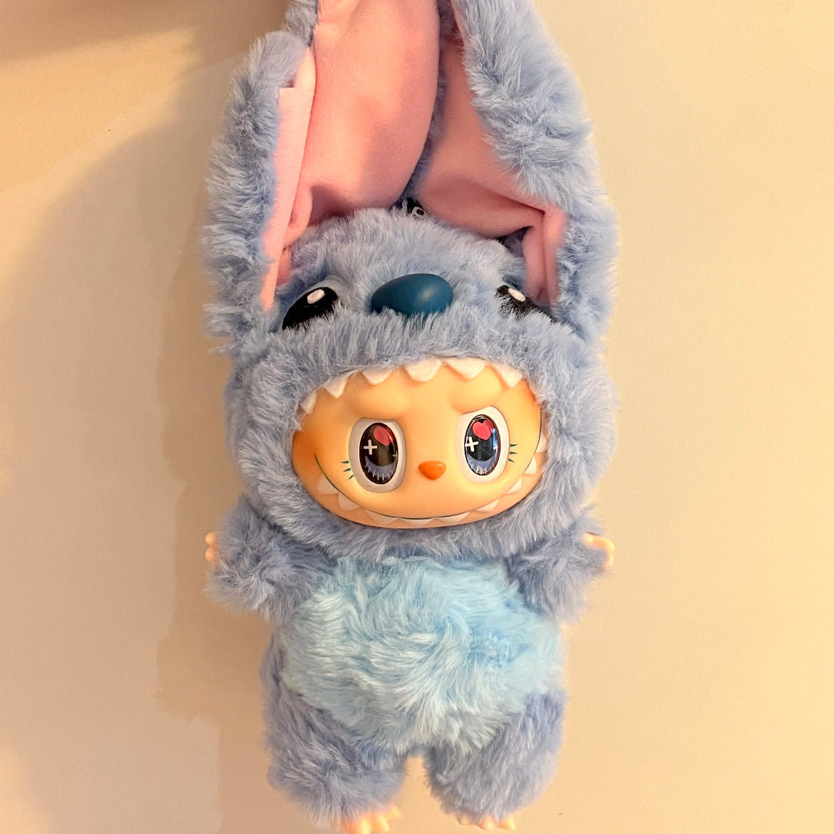 58. Plush Doll Replacing Clothes Blig Ear Set - For Labubu Outfit - For Around 17cm Doll(No Dolls)