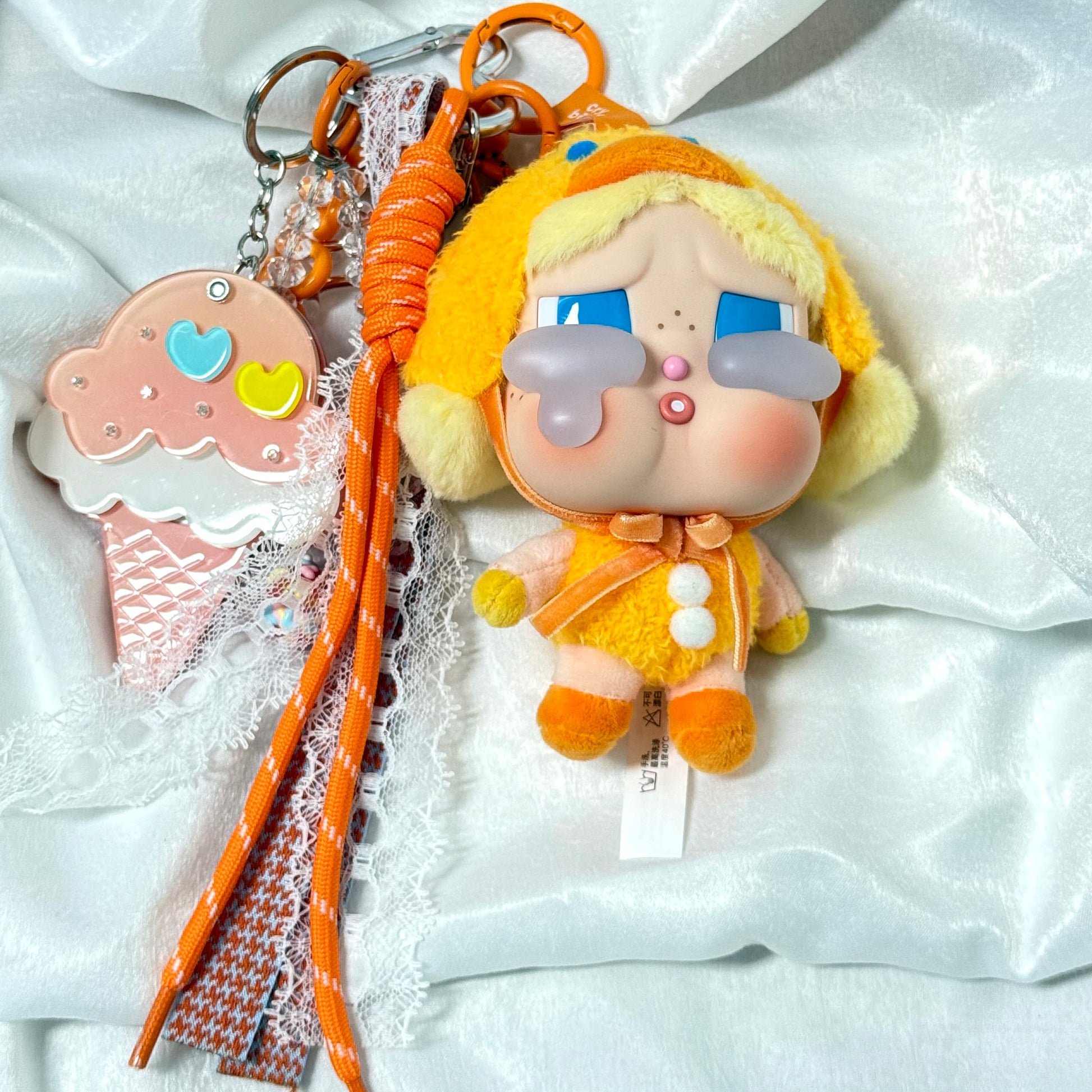 43. DIY Special Design Ice-cream Pendant Keychain Gift - For Bags - For Dolls - For Car Accessories (No Doll)