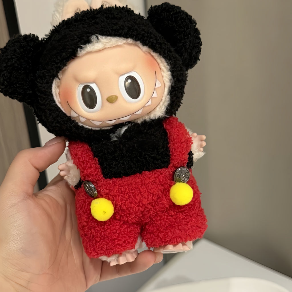 56. Plush Doll Replacing Clothes Couple Set - For Labubu Outfit - For Around 17cm Doll(No Dolls)