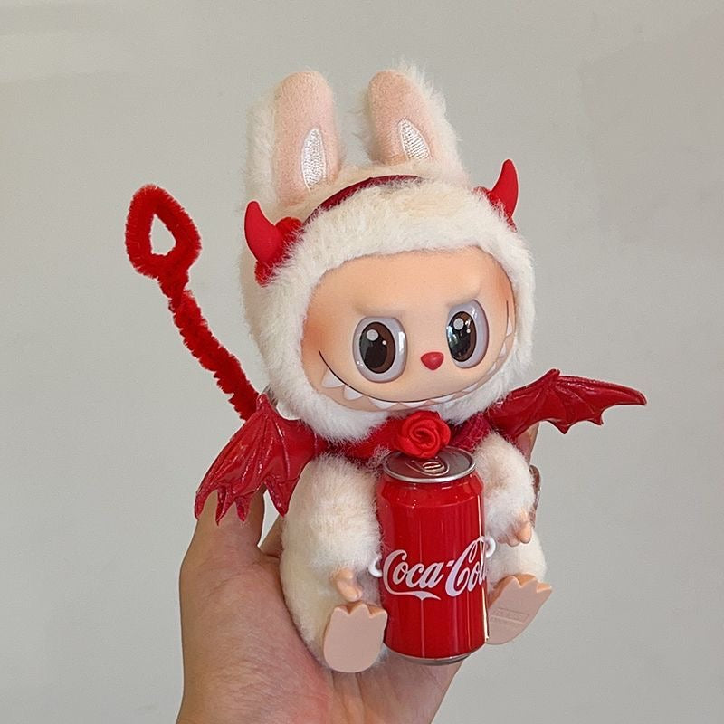 54. Plush Doll Replacing Clothes Devil Wing Set - For Labubu Outfit - For Around 17cm Doll(No Dolls)