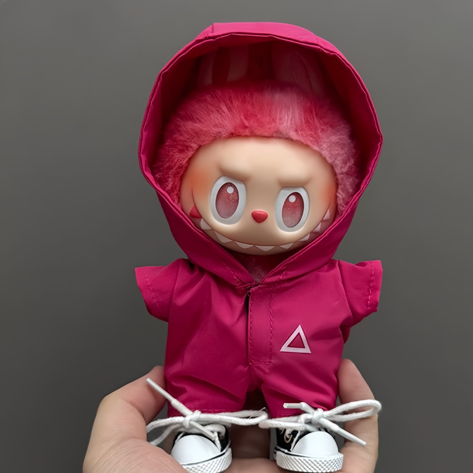 78. Plush Doll Replacing Clothes Jumpsuit Set - For Labubu Outfit - For Around 17cm Doll(No Dolls)