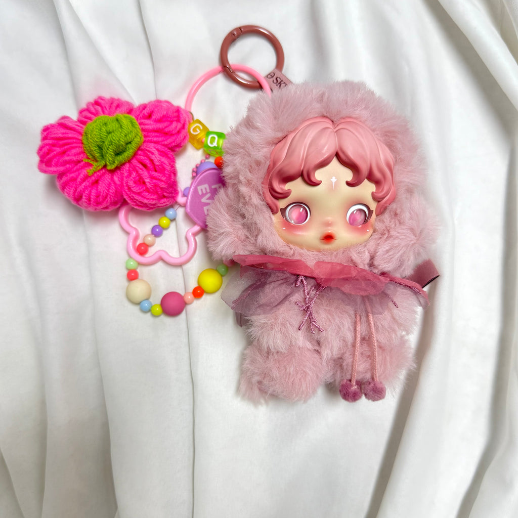 21. DIY Special Design Flower Pendant keychain Gift - For Bags - For Dolls - For Car Accessories (No Doll)