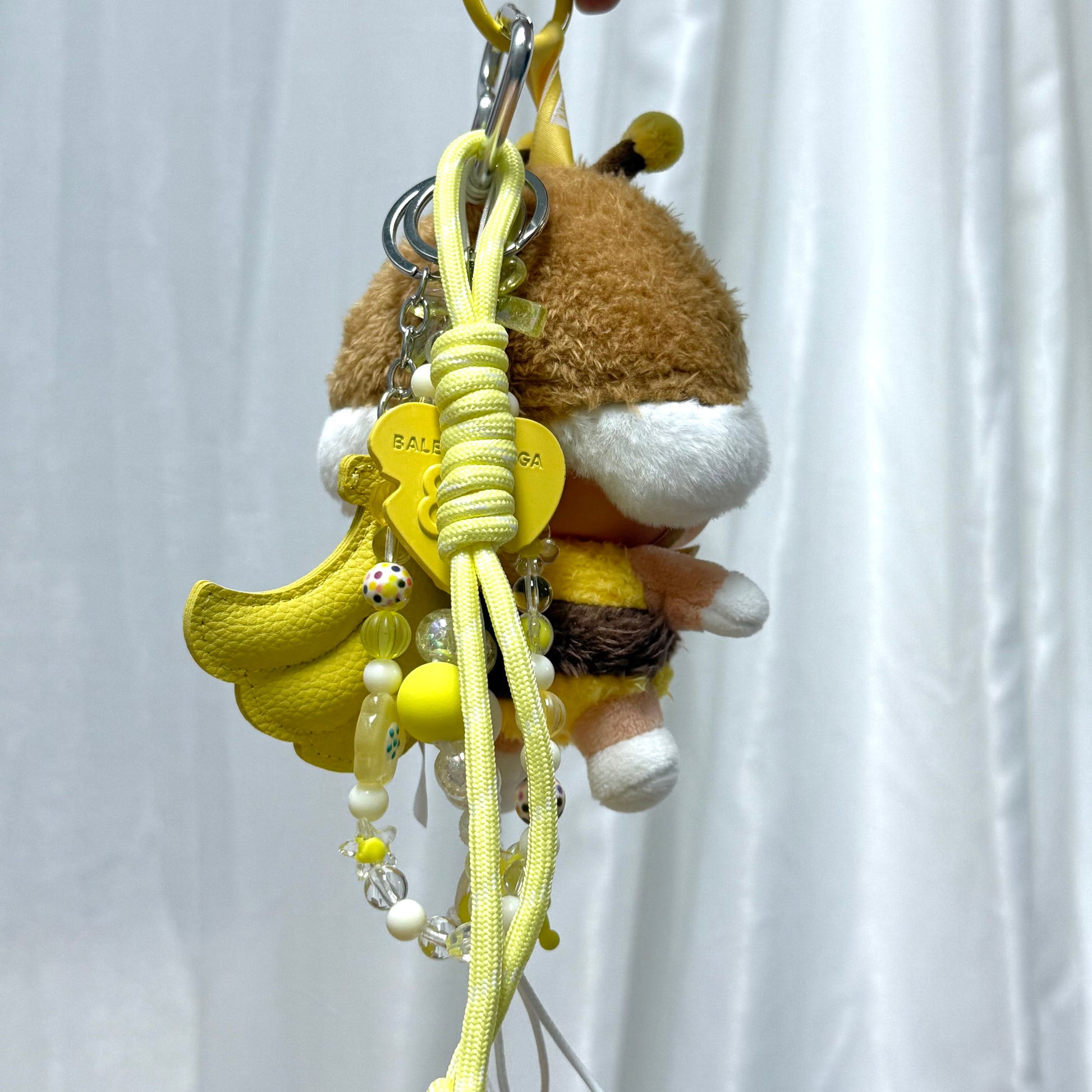 49. DIY Special Design Banana Pendant Keychain Gift - For Bags - For Dolls - For Car Accessories (No Doll)