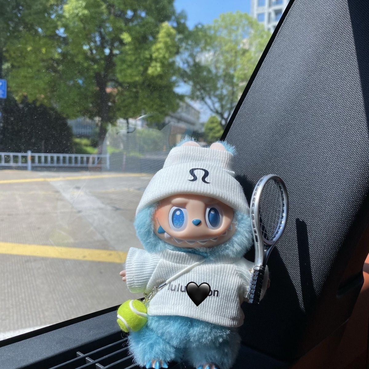 51. Plush Doll Replacing Clothes Sweat Suit Set - For Labubu Outfit - For Around 17cm Doll(No Dolls)