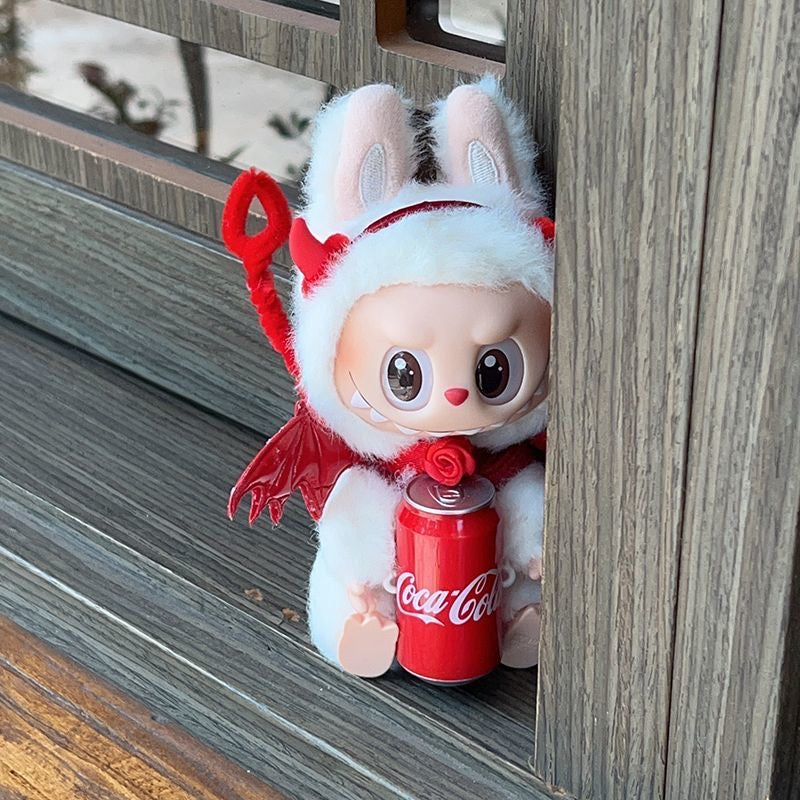 54. Plush Doll Replacing Clothes Devil Wing Set - For Labubu Outfit - For Around 17cm Doll(No Dolls)