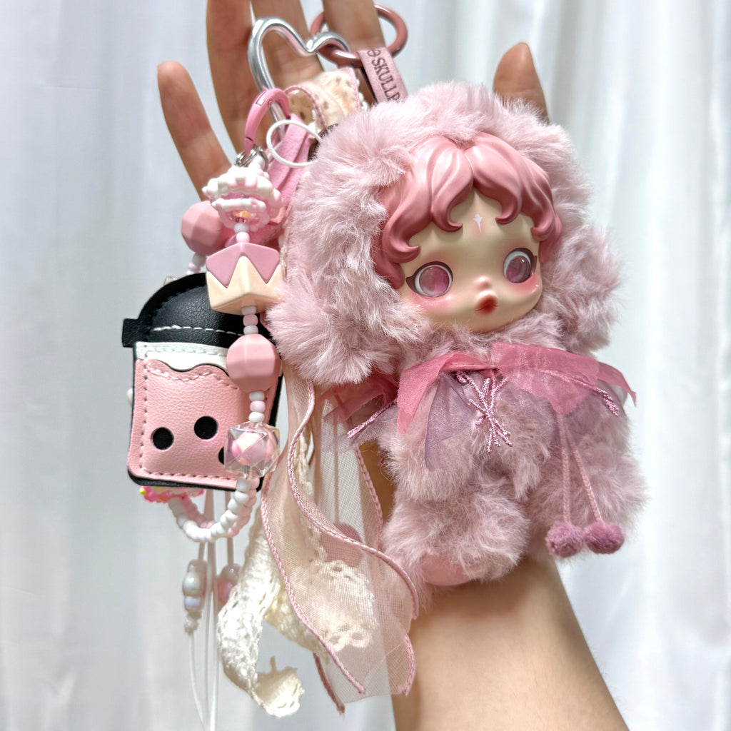 50. DIY Special Design Drink-bottle Pendant Keychain Gift - For Bags - For Dolls - For Car Accessories (No Doll)