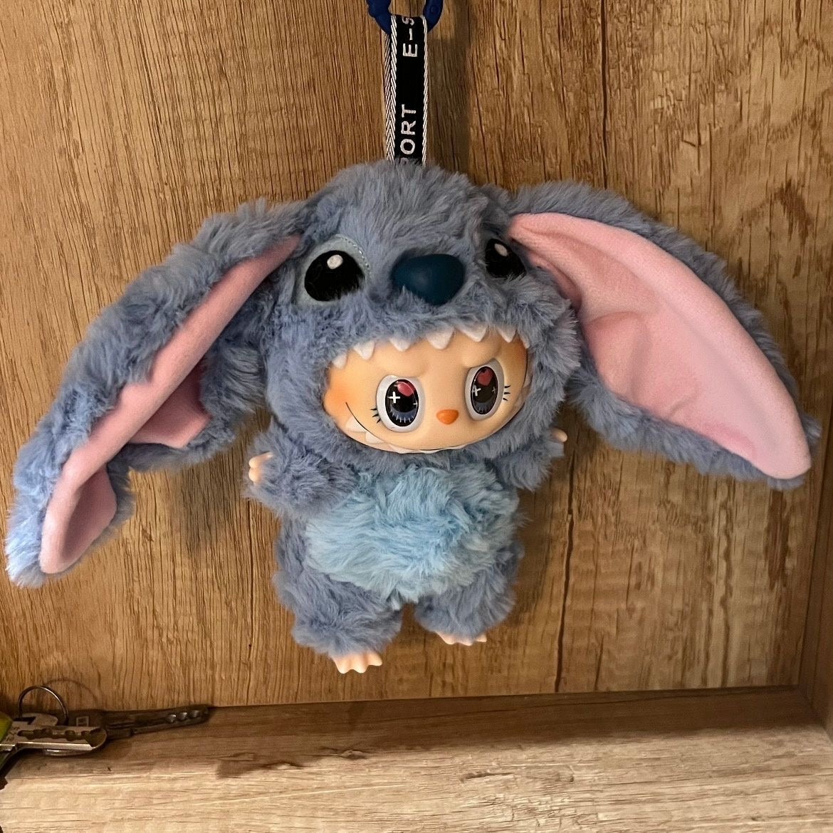 58. Plush Doll Replacing Clothes Blig Ear Set - For Labubu Outfit - For Around 17cm Doll(No Dolls)