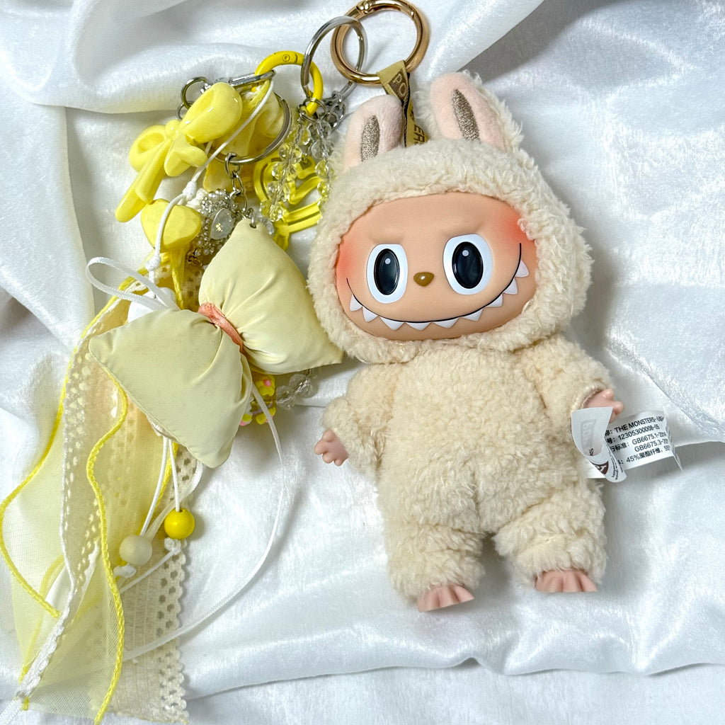 42. DIY Special Design Bow Pendant Keychain Gift - For Bags - For Dolls - For Car Accessories (No Doll)