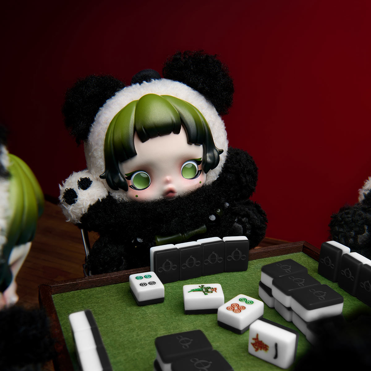 93. SKULLPANDA Lazy Panda Plush Doll Pendant