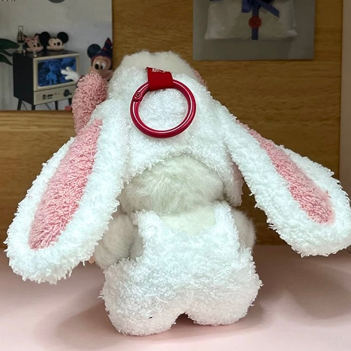 88. Plush Doll Replacing Clothes Cute-rabbit Set - For Labubu Outfit - For Around 17cm Doll(No Dolls)
