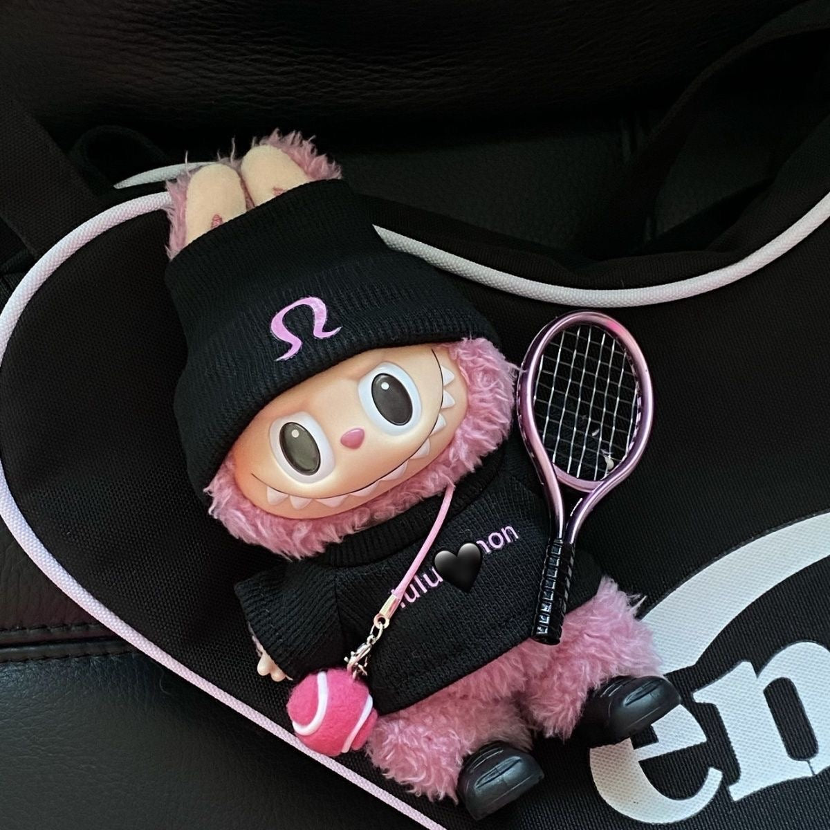 51. Plush Doll Replacing Clothes Sweat Suit Set - For Labubu Outfit - For Around 17cm Doll(No Dolls)