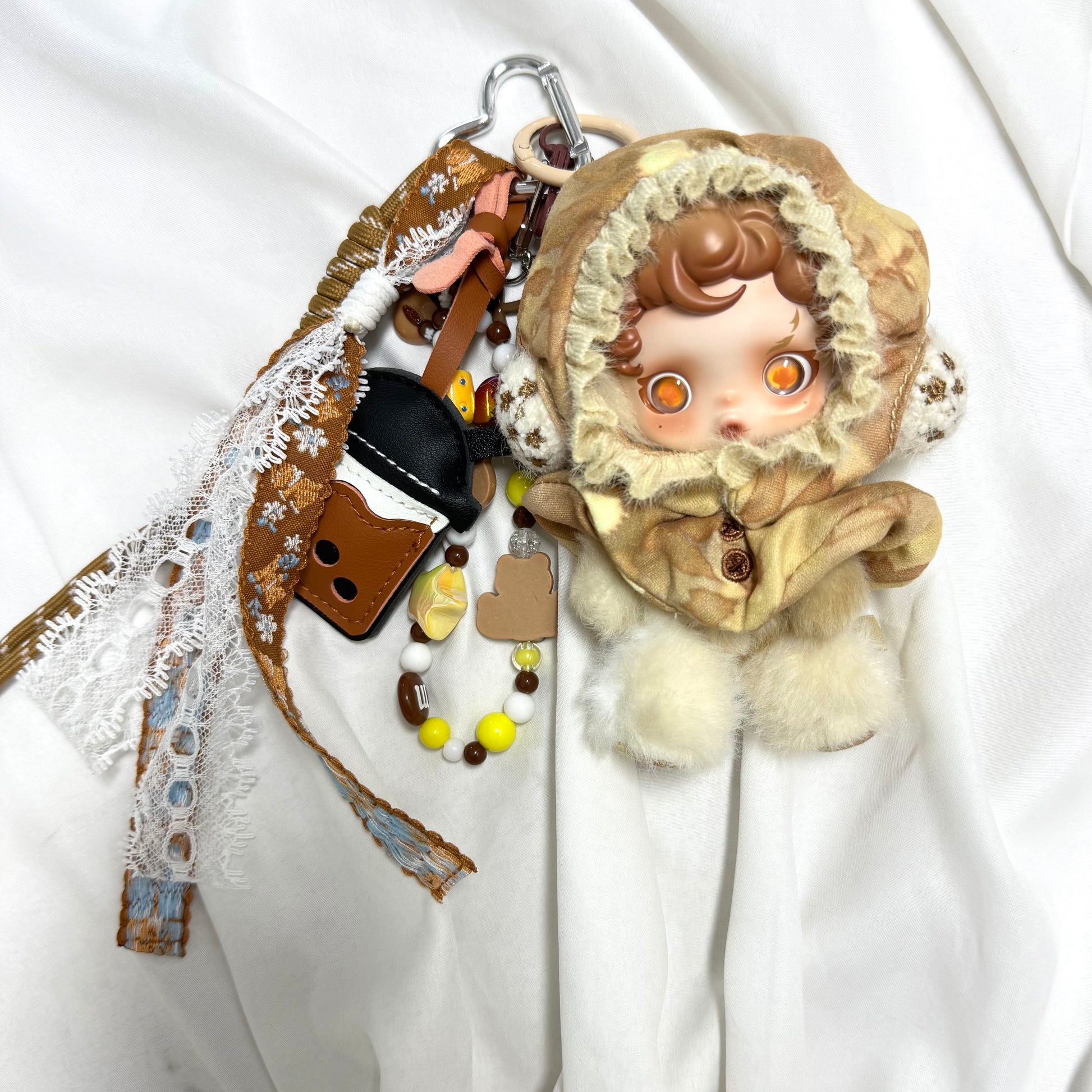 16. DIY Special Design Leather Pendant keychain Gift - For Bags - For Dolls  - For Car Accessories(No Doll)