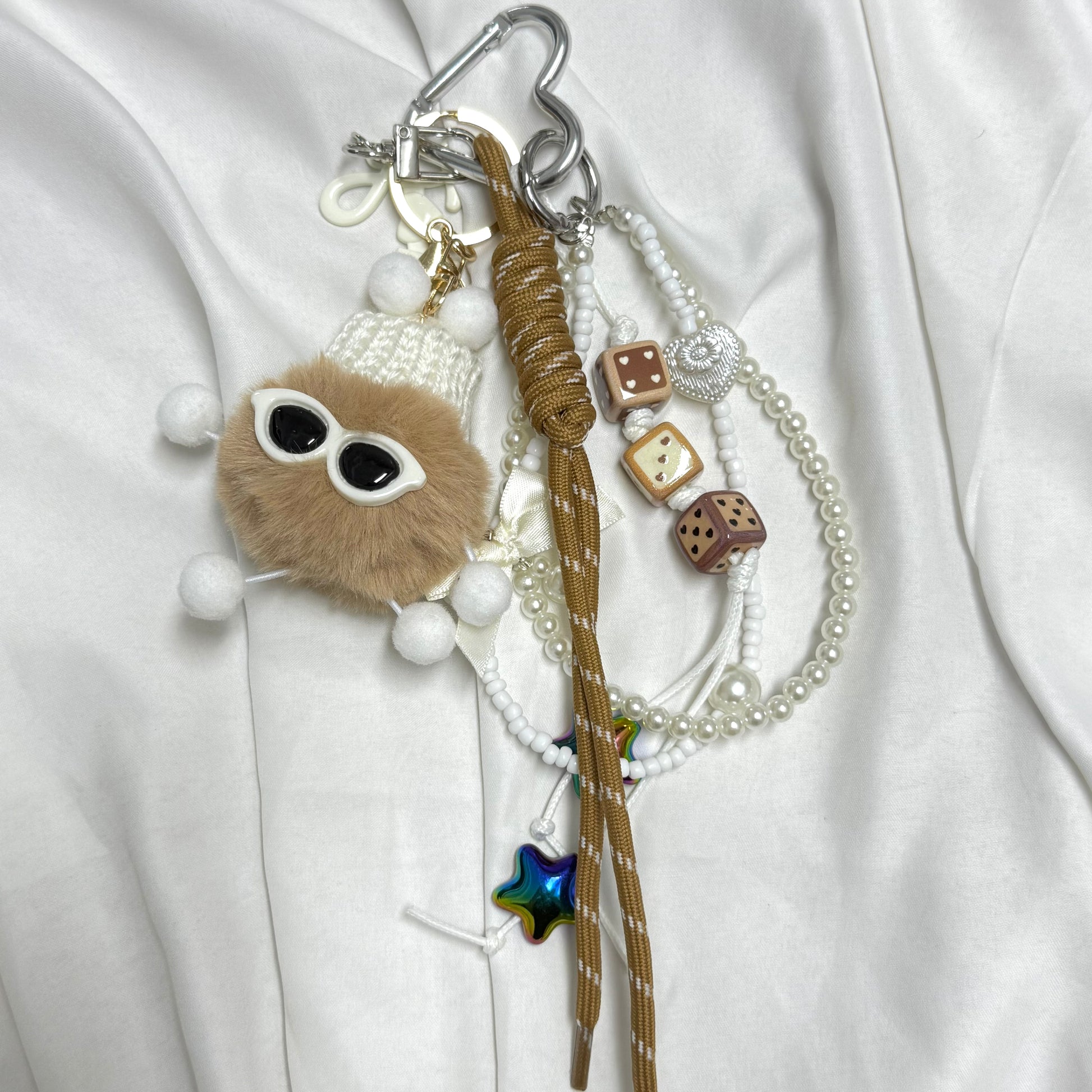 17. DIY Special Design Sunglasses Pendant keychain Gift - For Bags - For Dolls - For Car Accessories (No Doll)