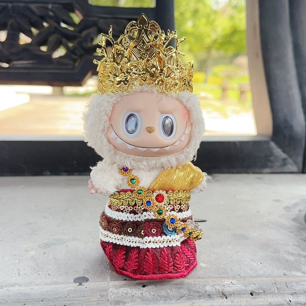 59. Plush Doll Replacing Clothes Thai-skirt Set - For Labubu Outfit - For Around 17cm Doll(No Dolls)