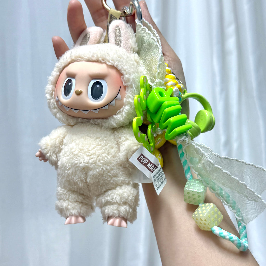 45. DIY Special Design Earphone Pendant Keychain Gift - For Bags - For Dolls - For Car Accessories (No Doll)