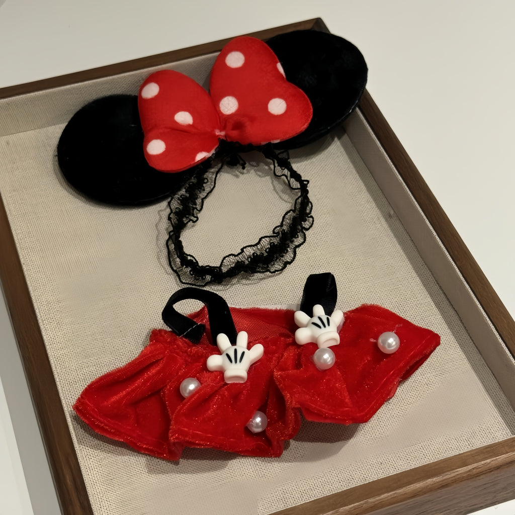 56. Plush Doll Replacing Clothes Couple Set - For Labubu Outfit - For Around 17cm Doll(No Dolls)