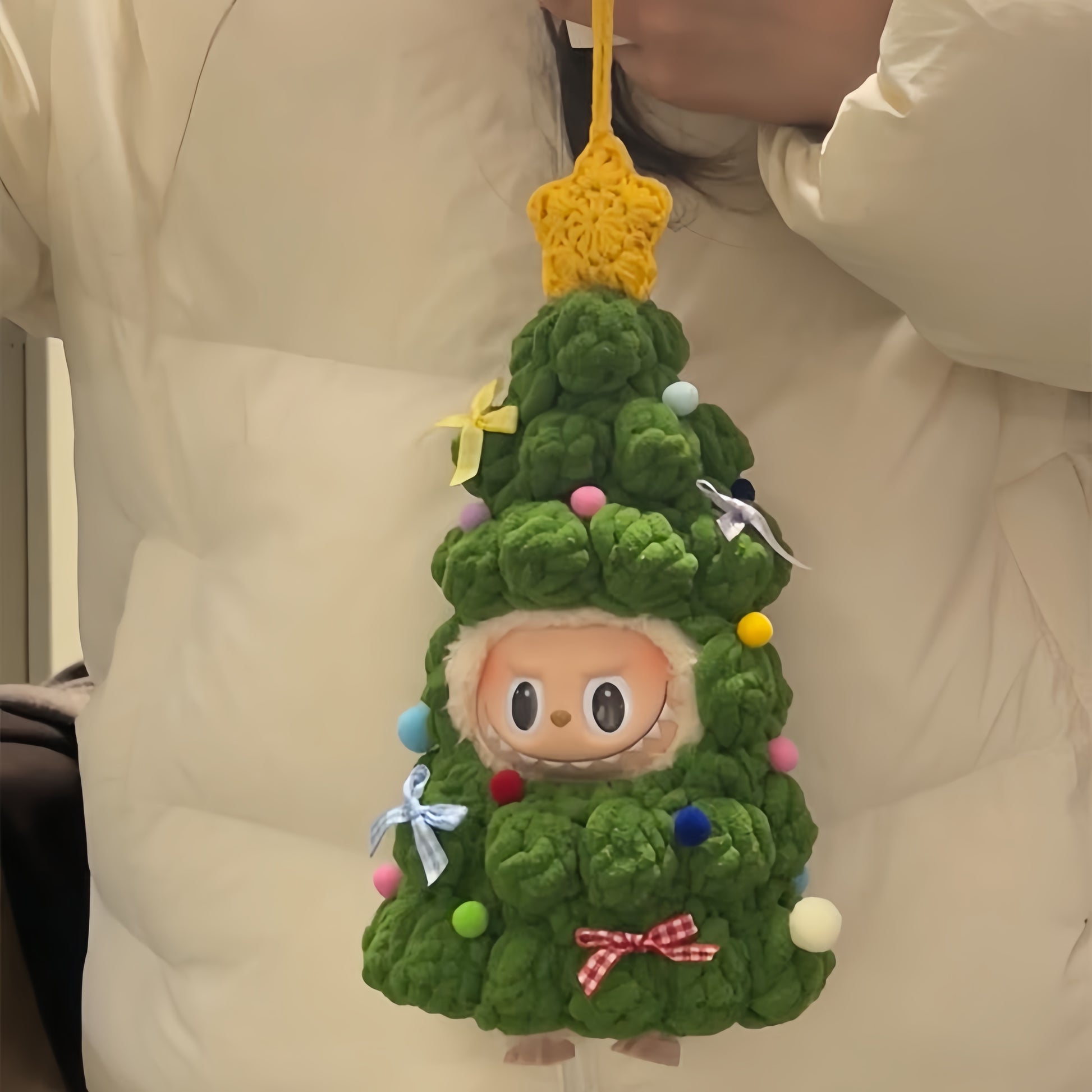 62. Plush Doll Replacing Clothes Christmas Set - For Labubu Outfit - For Around 17cm Doll(No Dolls)