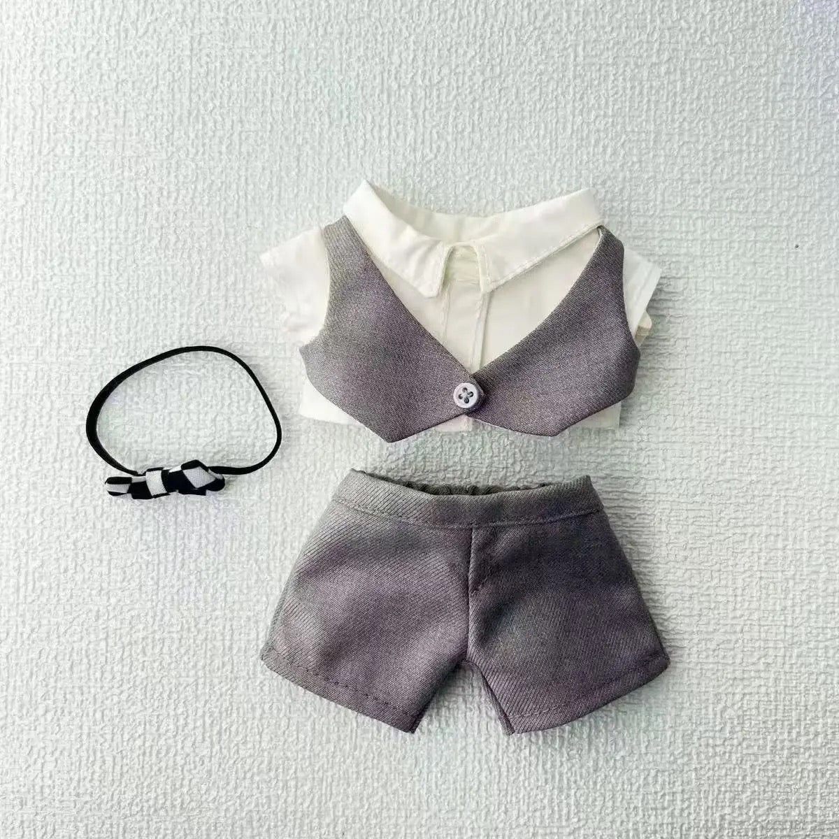 66. Plush Doll Replacing Clothes Couple Set - For Labubu Outfit - For Around 17cm Doll(No Dolls)